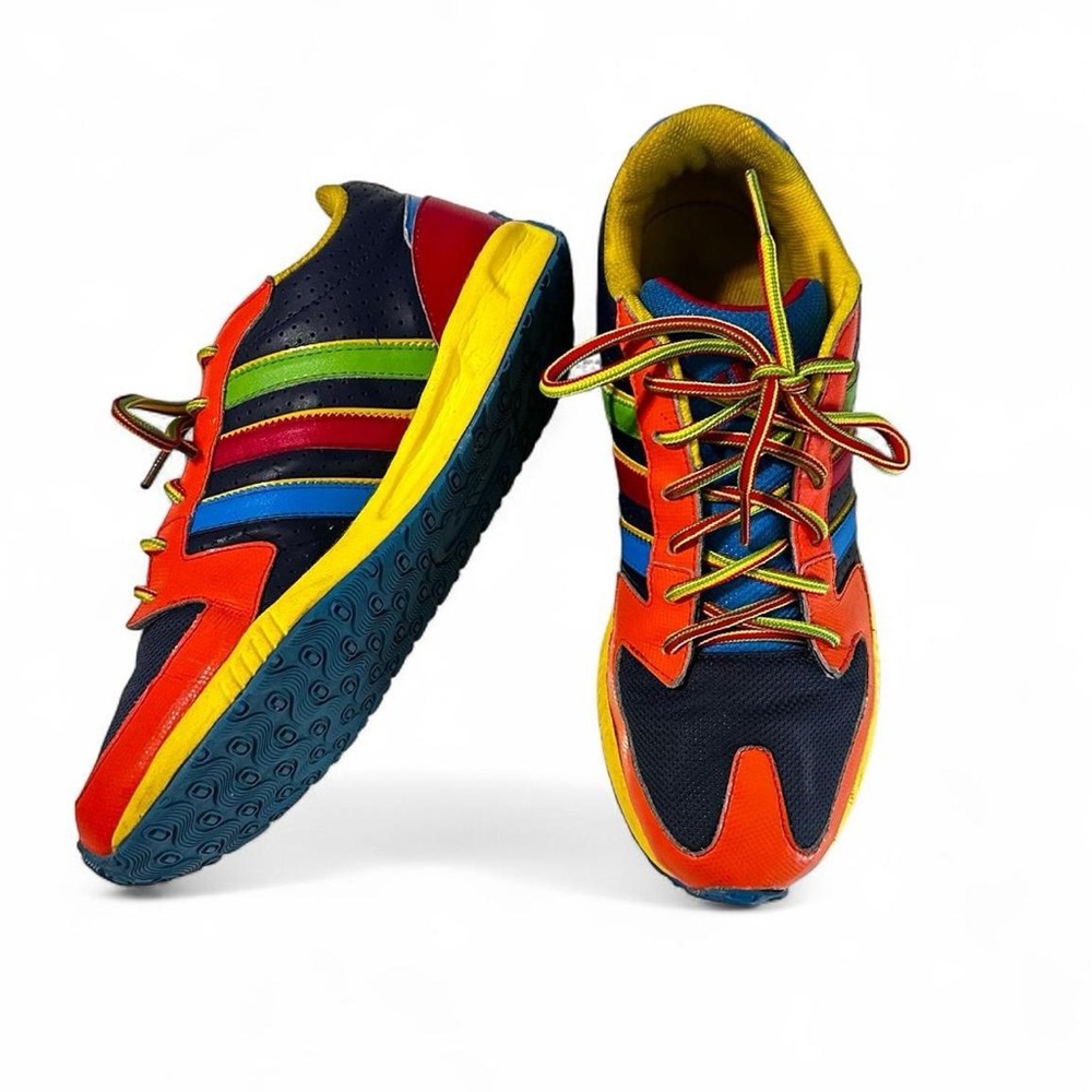 Colorful Boys vintage Adidas 2008 rare multicolor running trainers sneakers
